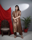 Brown Brocade Co-ord Set