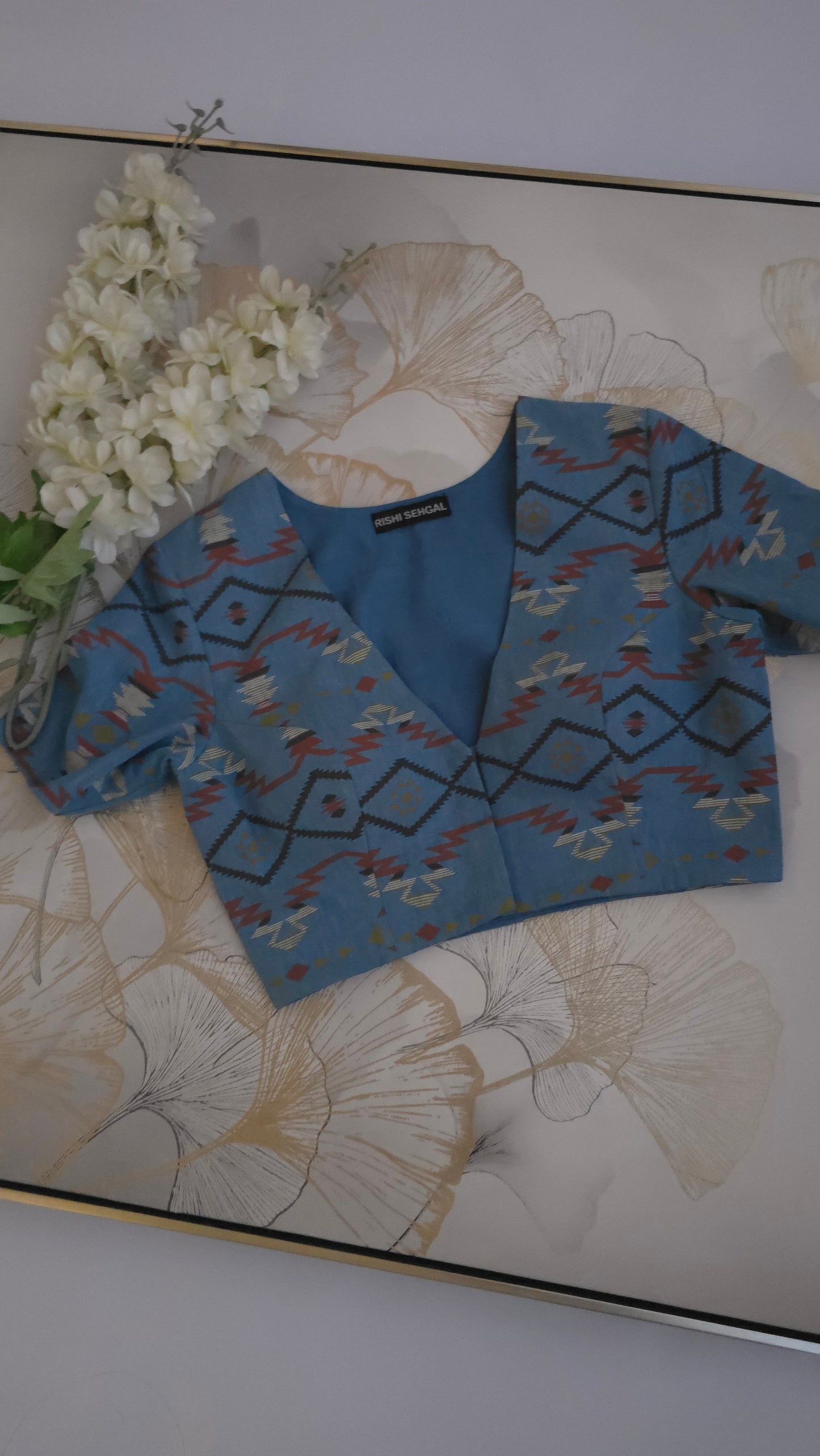 Denim Dusk Denim Print Blouse