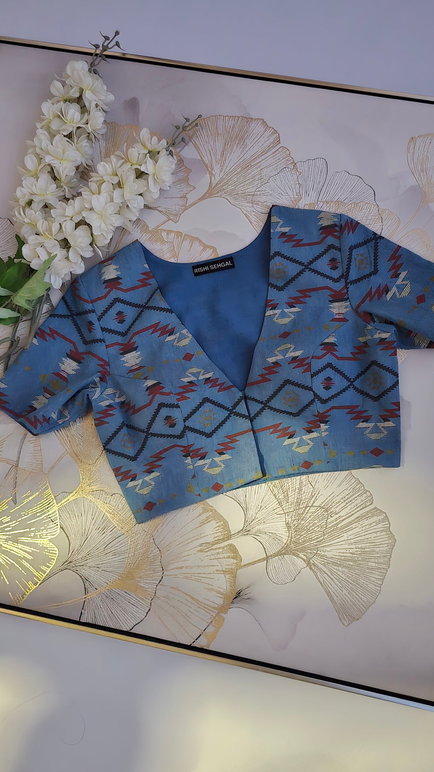Denim Dusk Denim Print Blouse