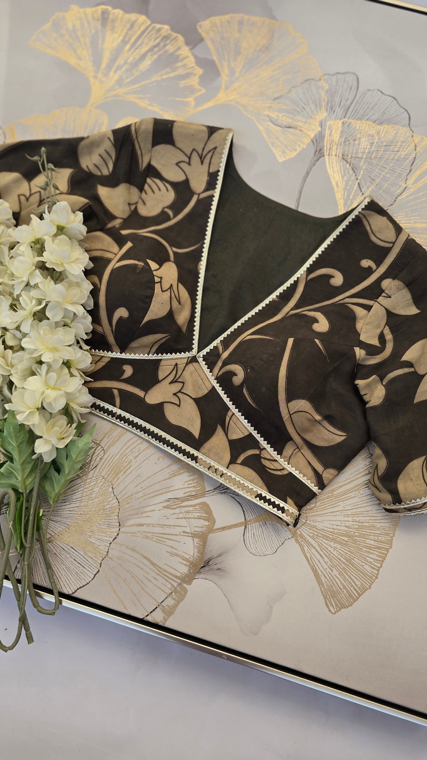 Madhumati Cotton Kalamkari Print Blouse