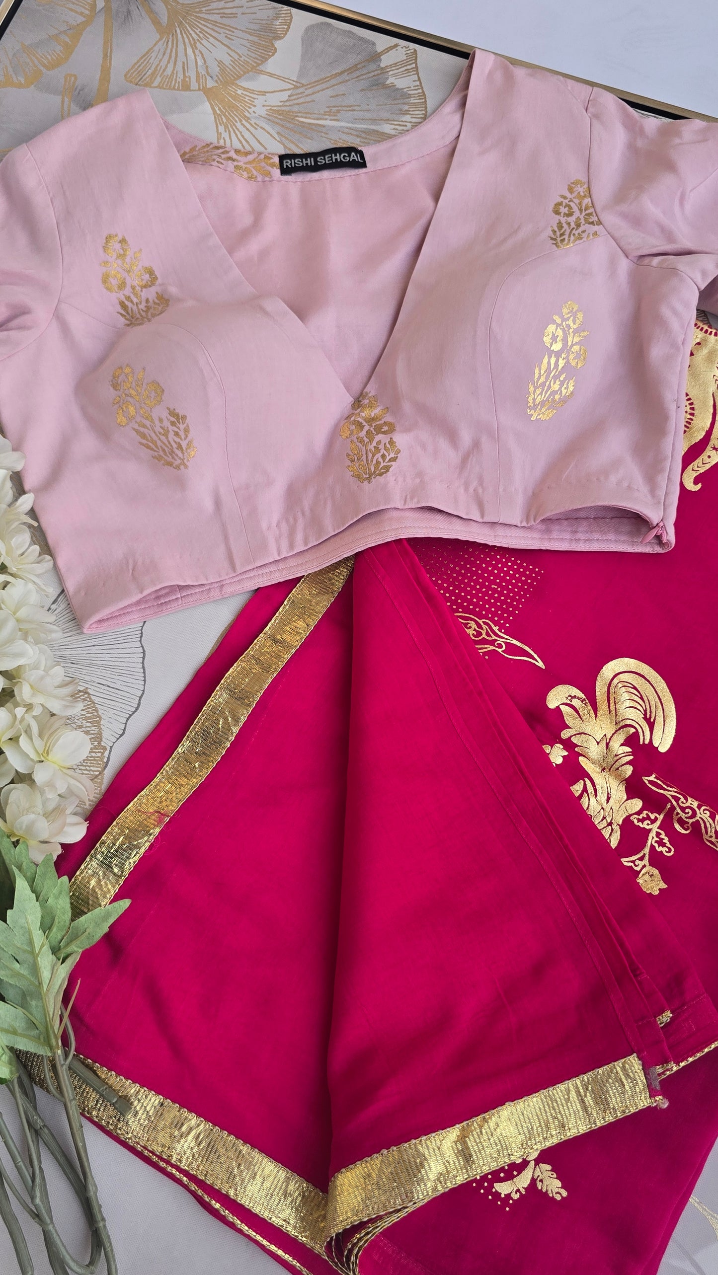Fuchsia Luxe Modal Silk Saree