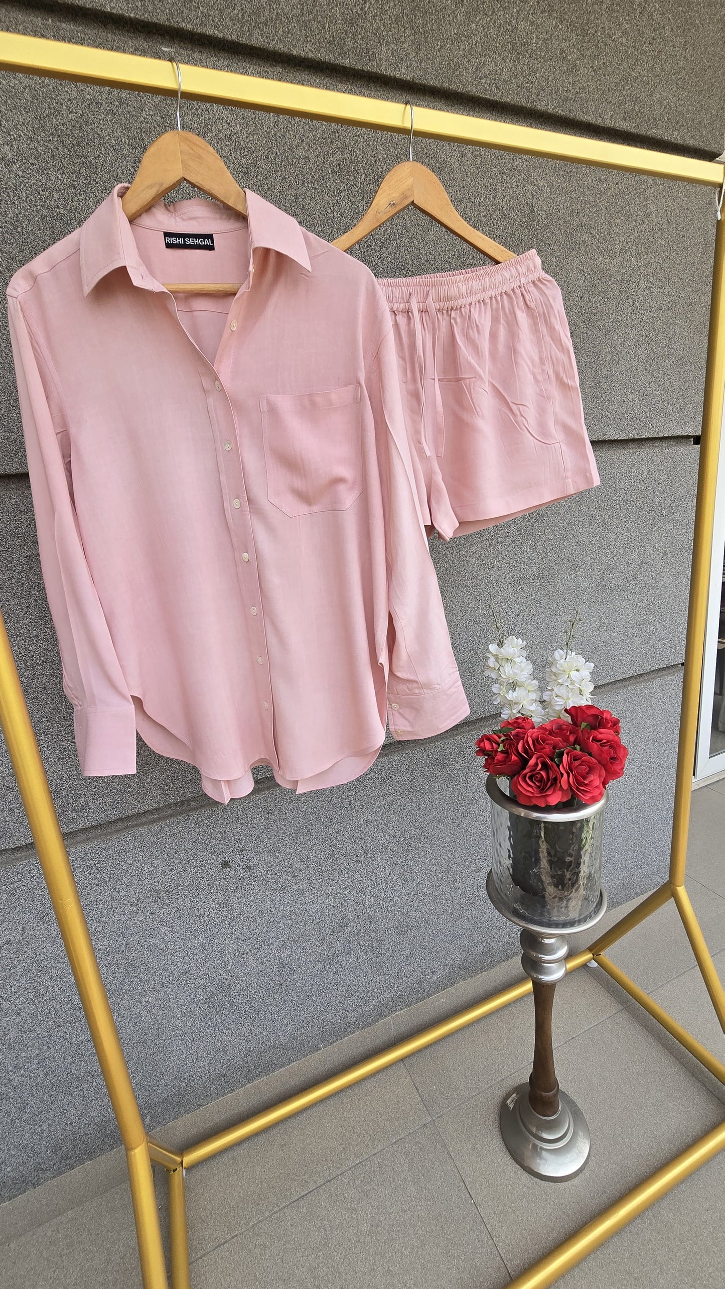 The comfy edit Modal pink cotton set