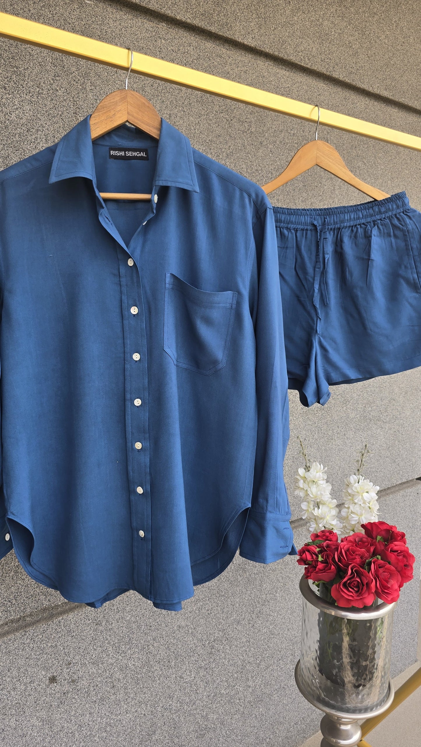 The comfy edit Modal blue cotton set