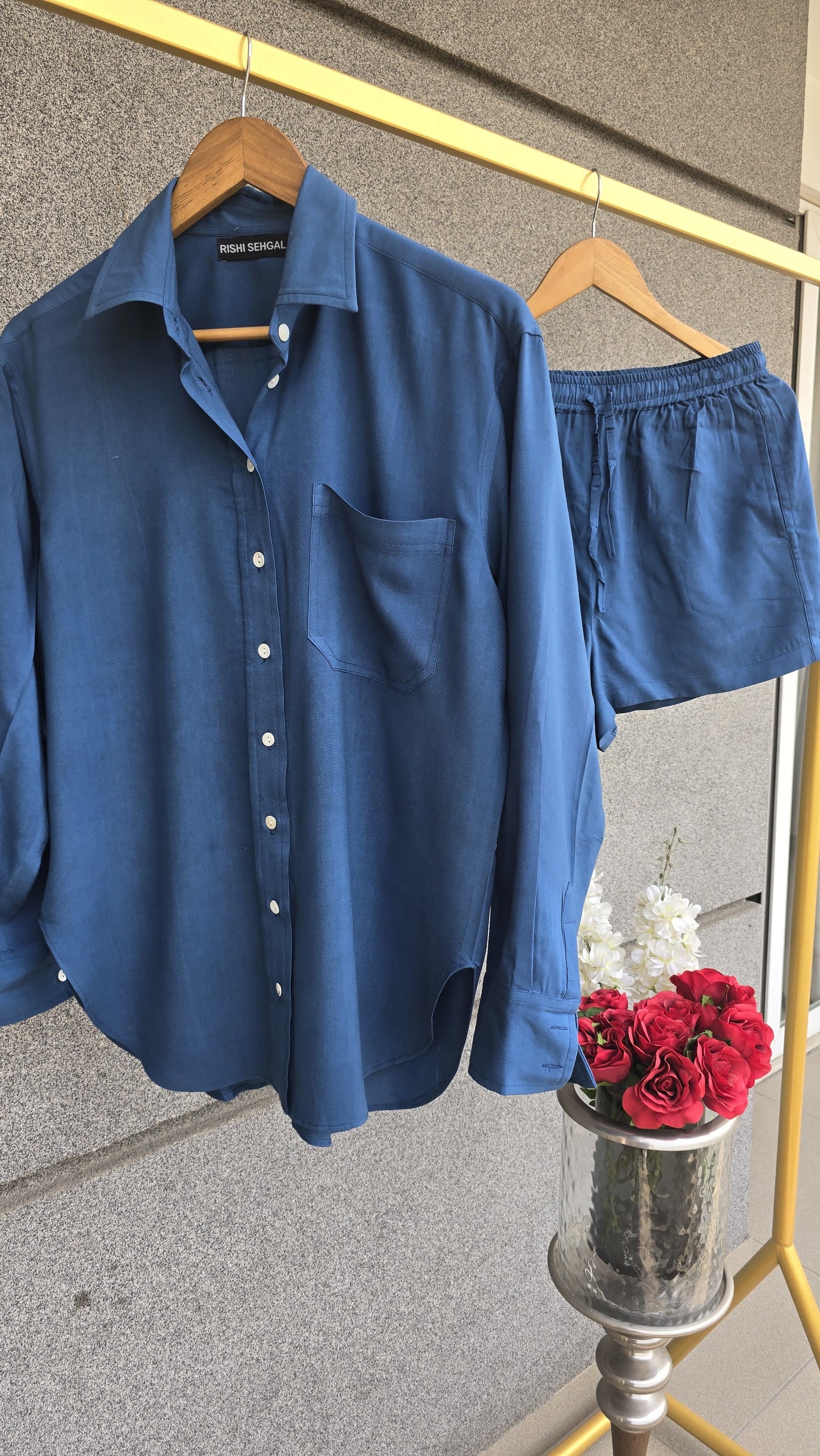 The comfy edit Modal blue cotton set