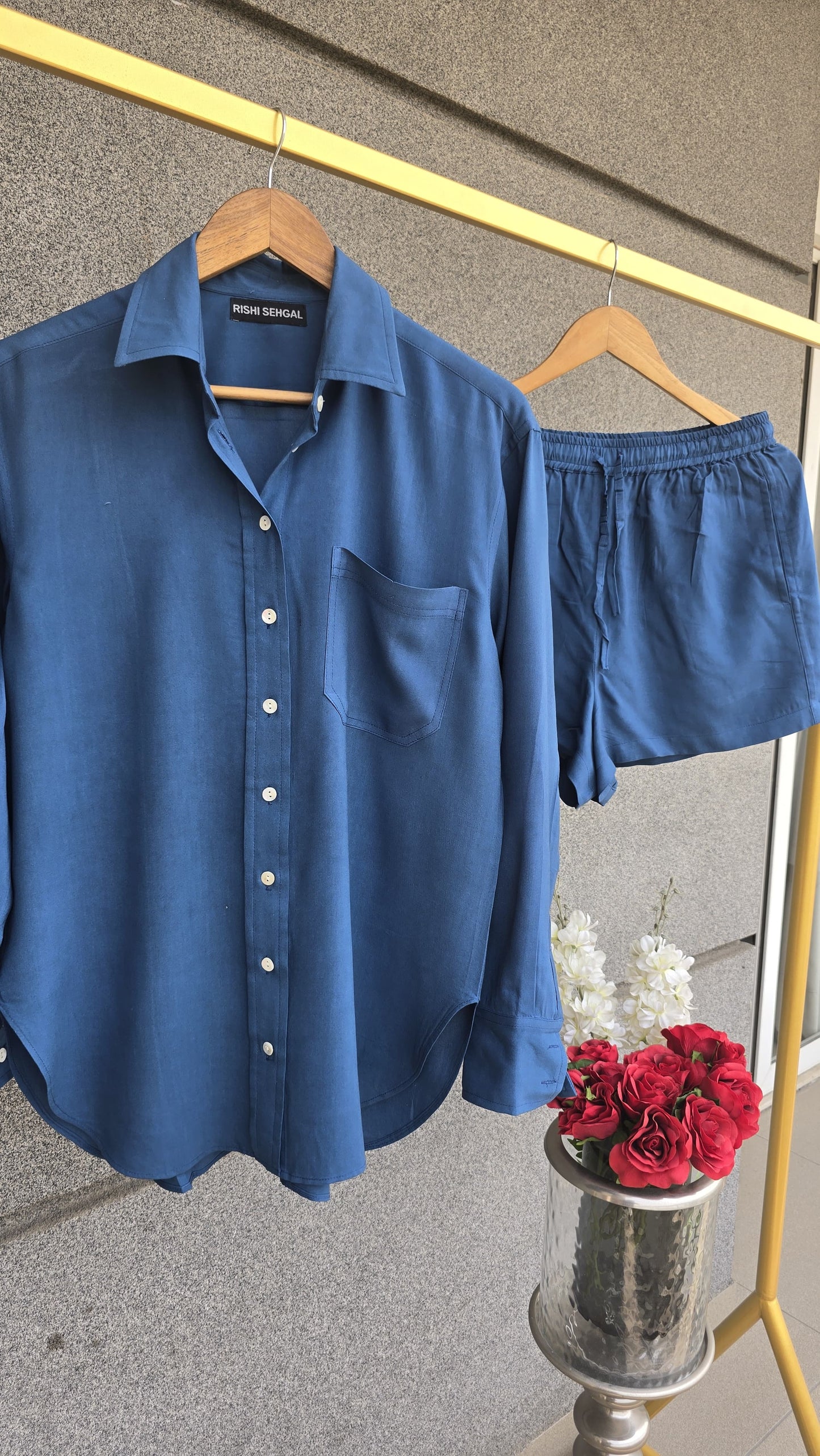 The comfy edit Modal blue cotton set