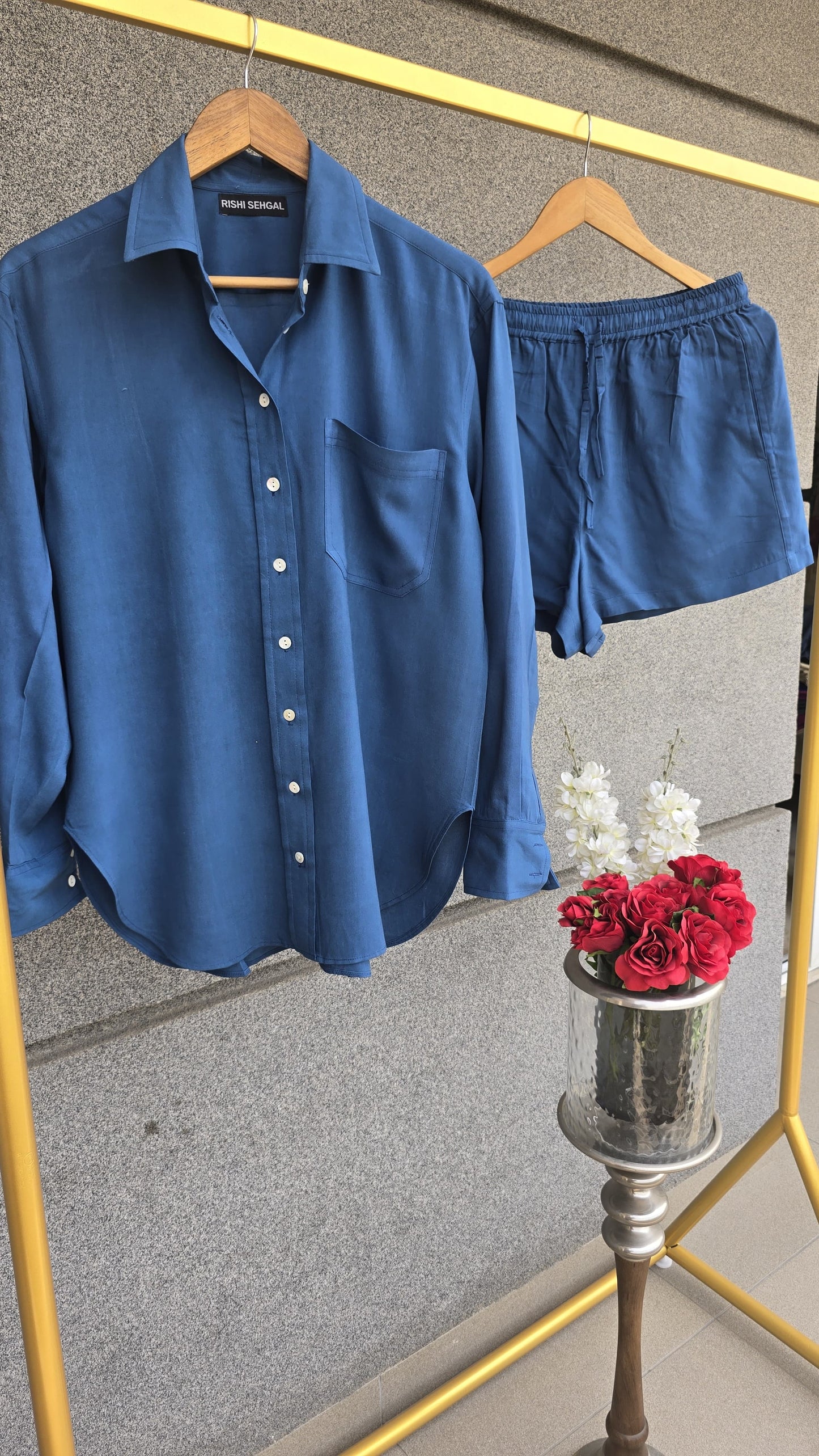 The comfy edit Modal blue cotton set