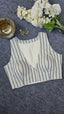 The Modal Sleeveless Stripes Padded Blouse