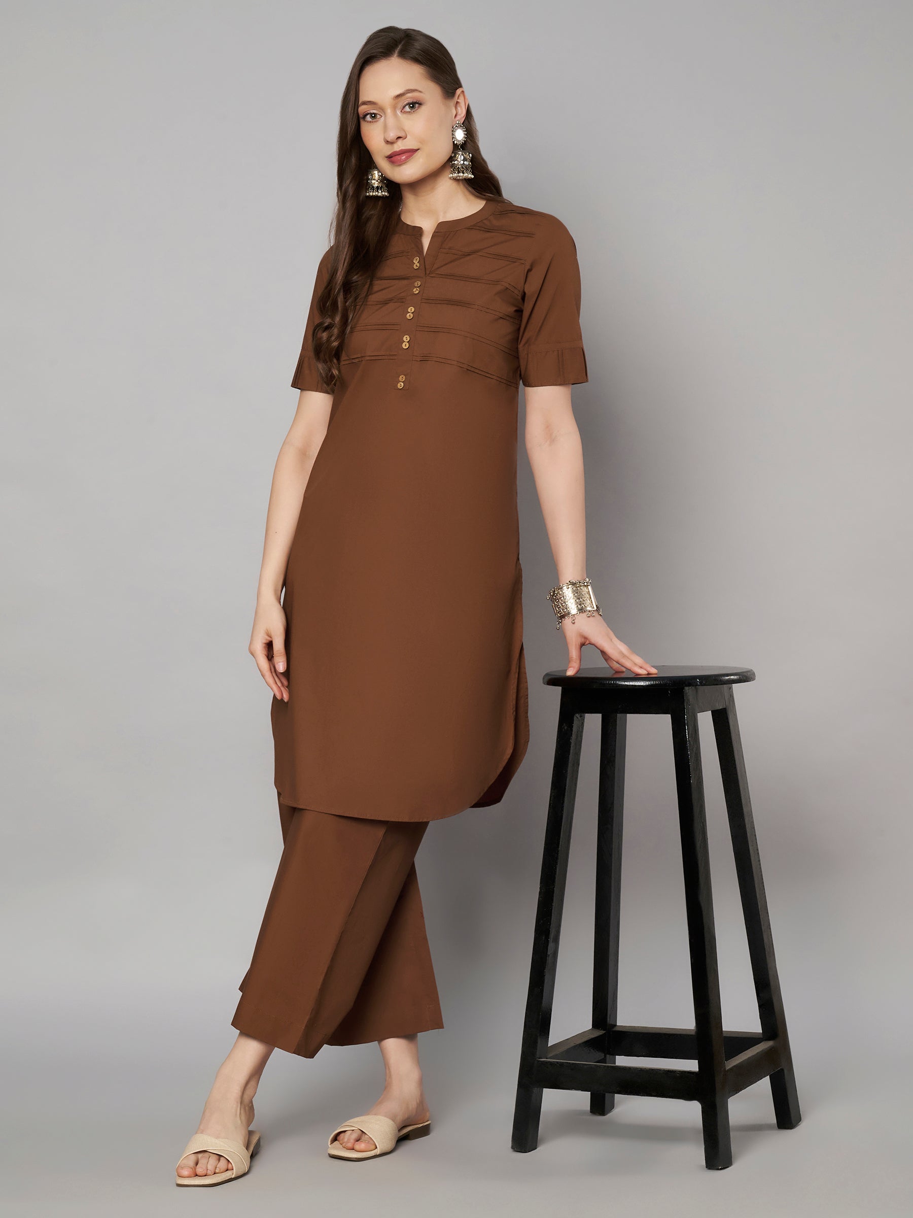 Mocha Muse Co-ord Set – Effortless Elegance in Every Step ✨