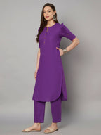 Timeless Purple Pant Set