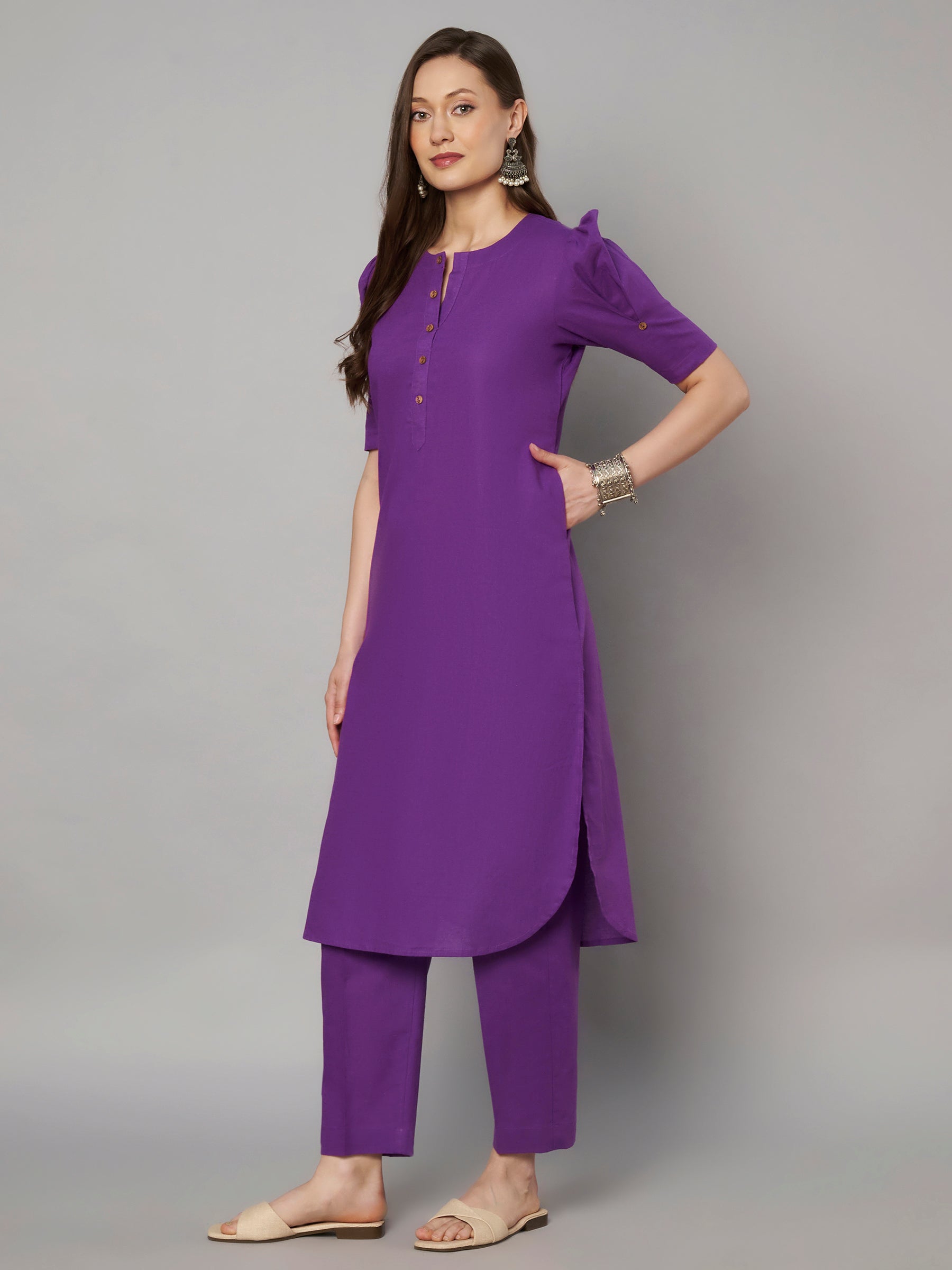 Timeless Purple Pant Set