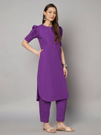 Timeless Purple Pant Set