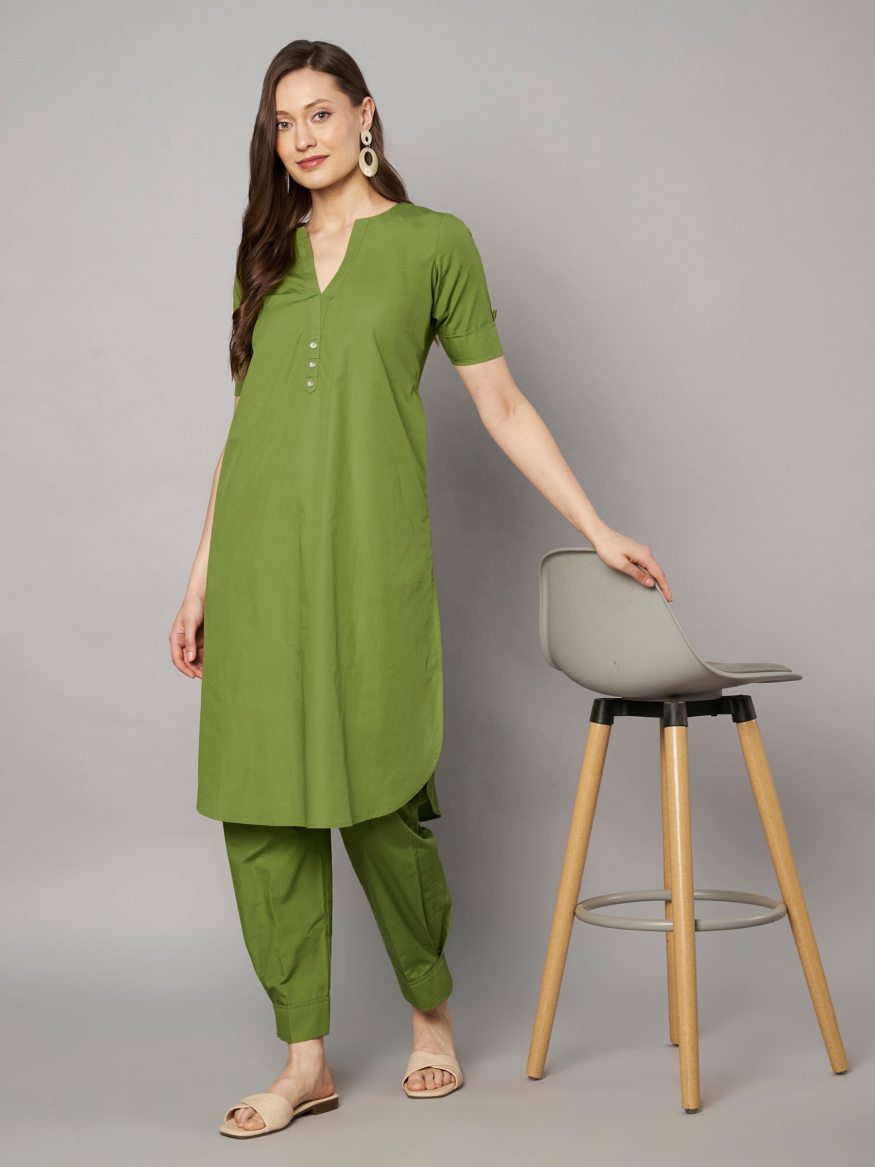 Olive Ease Co-ord Set