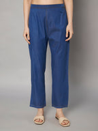 Denim-Style Kurta Pant Co-ord Set