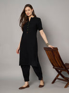 Black Minimal Co-ord