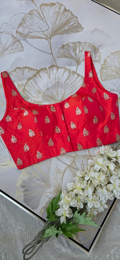 Gulabi Noor Silk Blend Padded Blouse