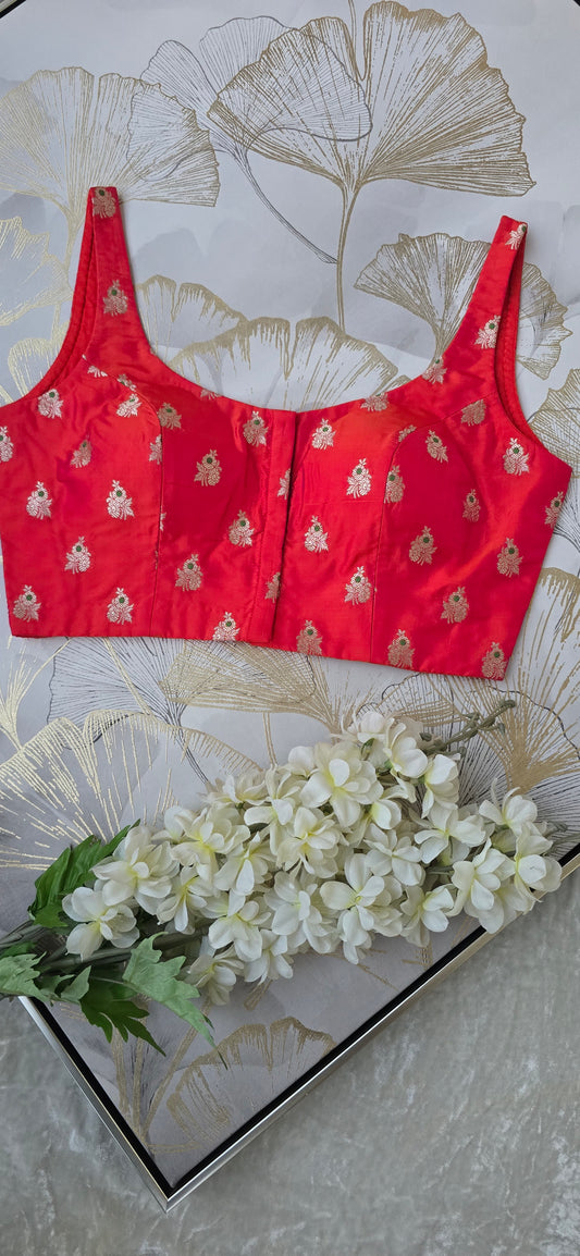Gulabi Noor Silk Blend Padded Blouse
