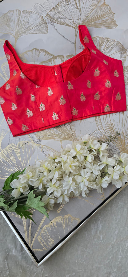 Gulabi Noor Silk Blend Padded Blouse