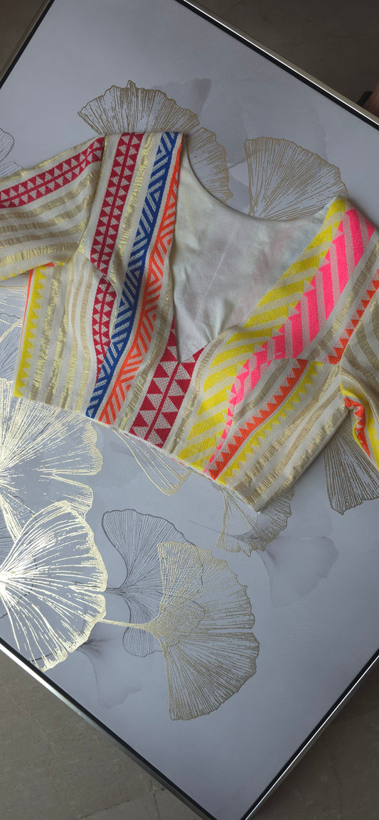 Colorweave Cotton Blouse