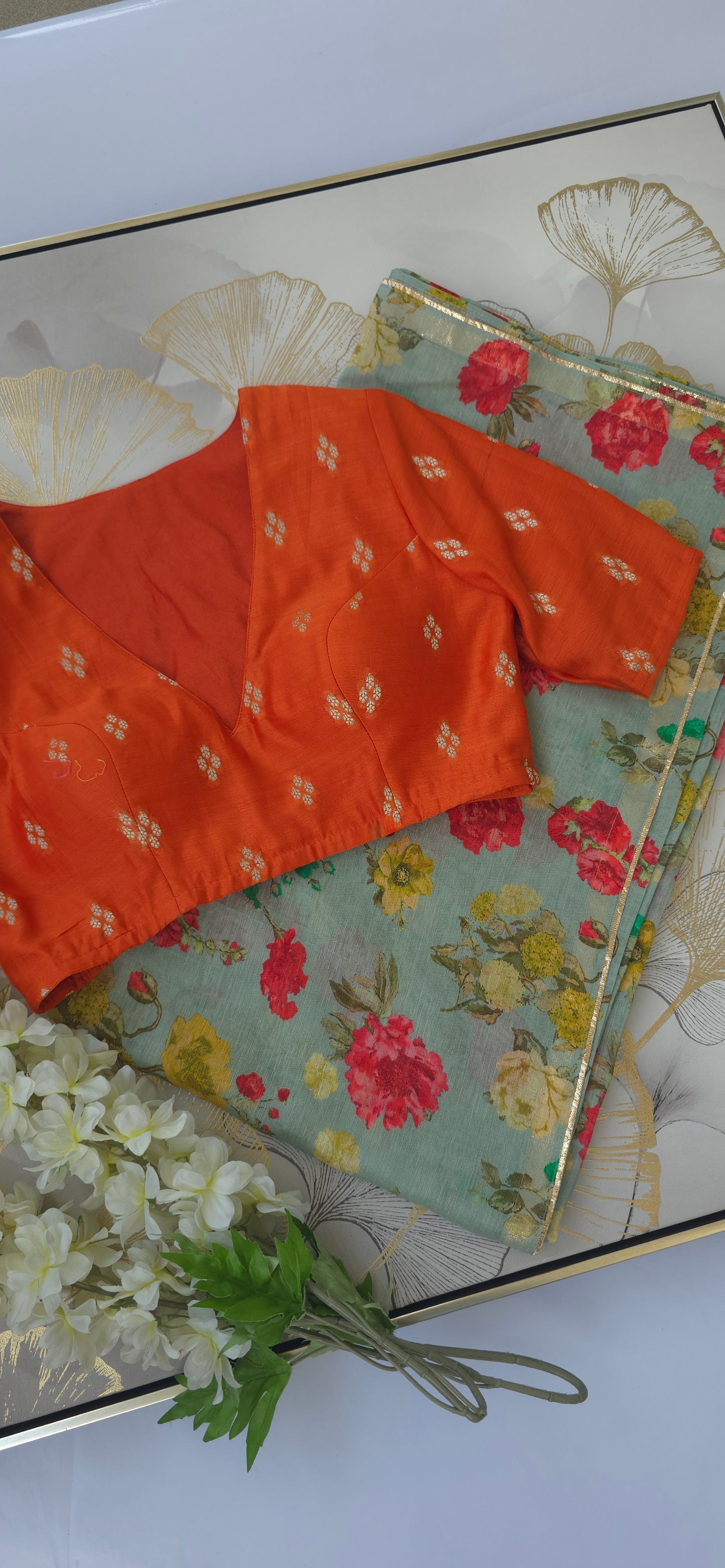 Bloom Linen Saree