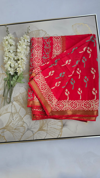 Mehak Maheshwari Silk Cotton with Modal Blend Saree