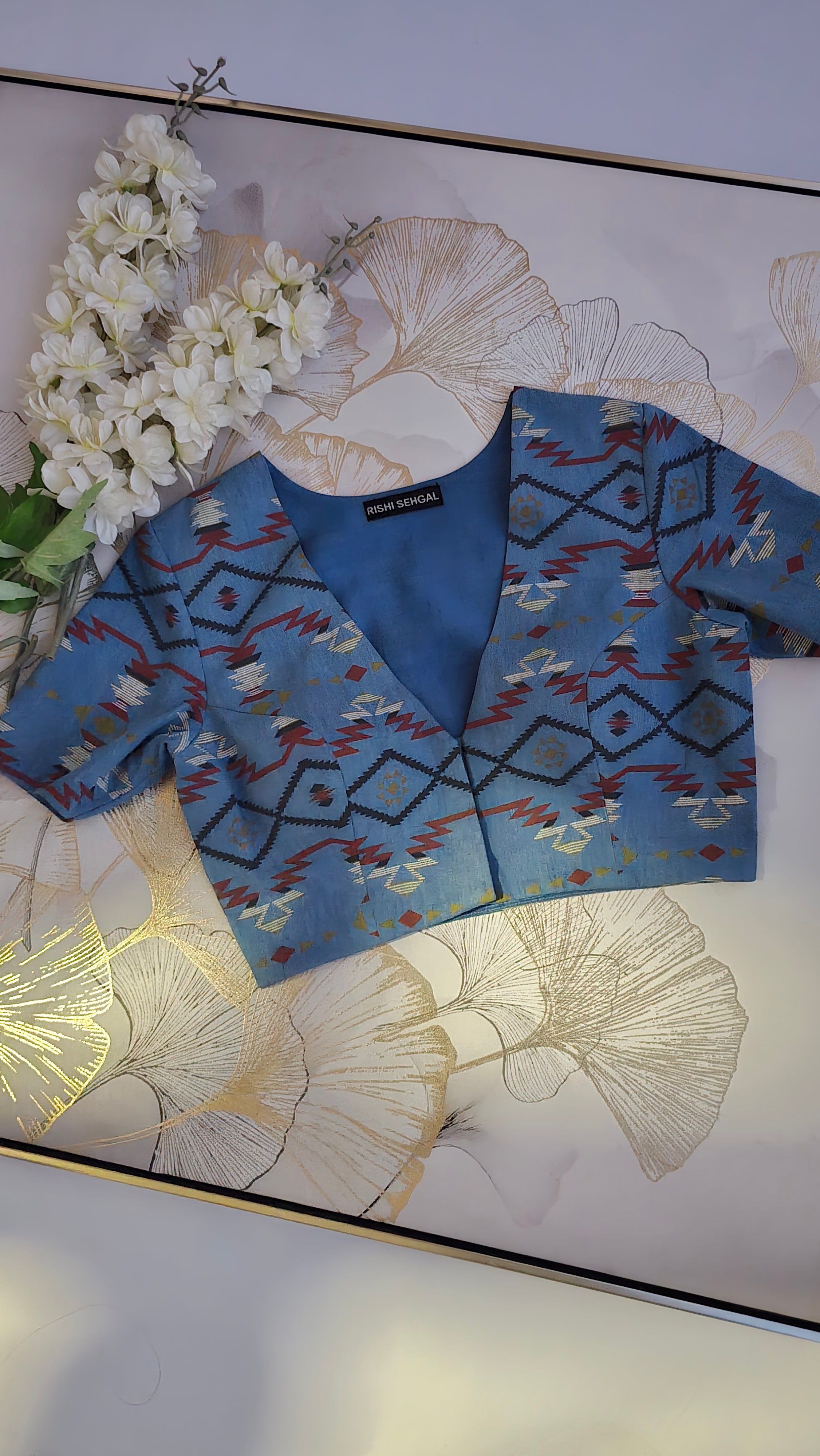 Denim Dusk Denim Print Blouse