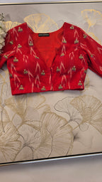 Rudraja Cotton Ikat Print Blouse