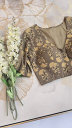 Modal Ajrakh Hand Block Print Blouse