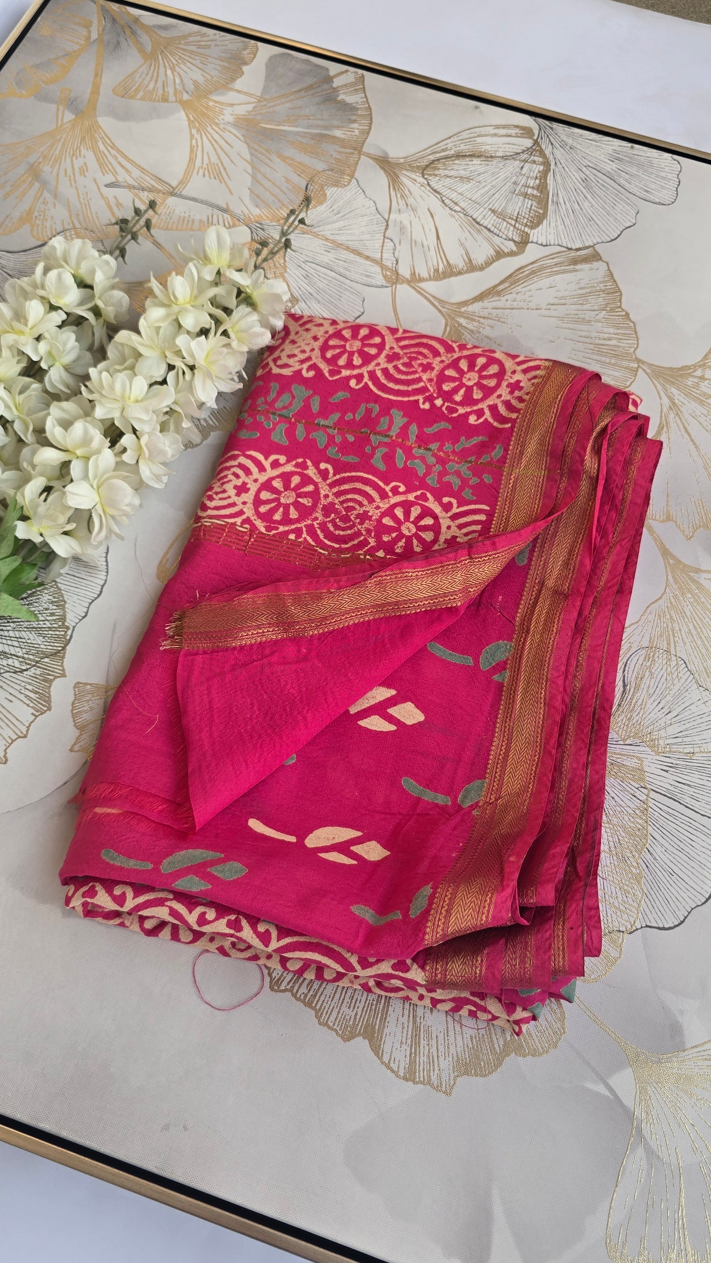 Hand Block Print Saree