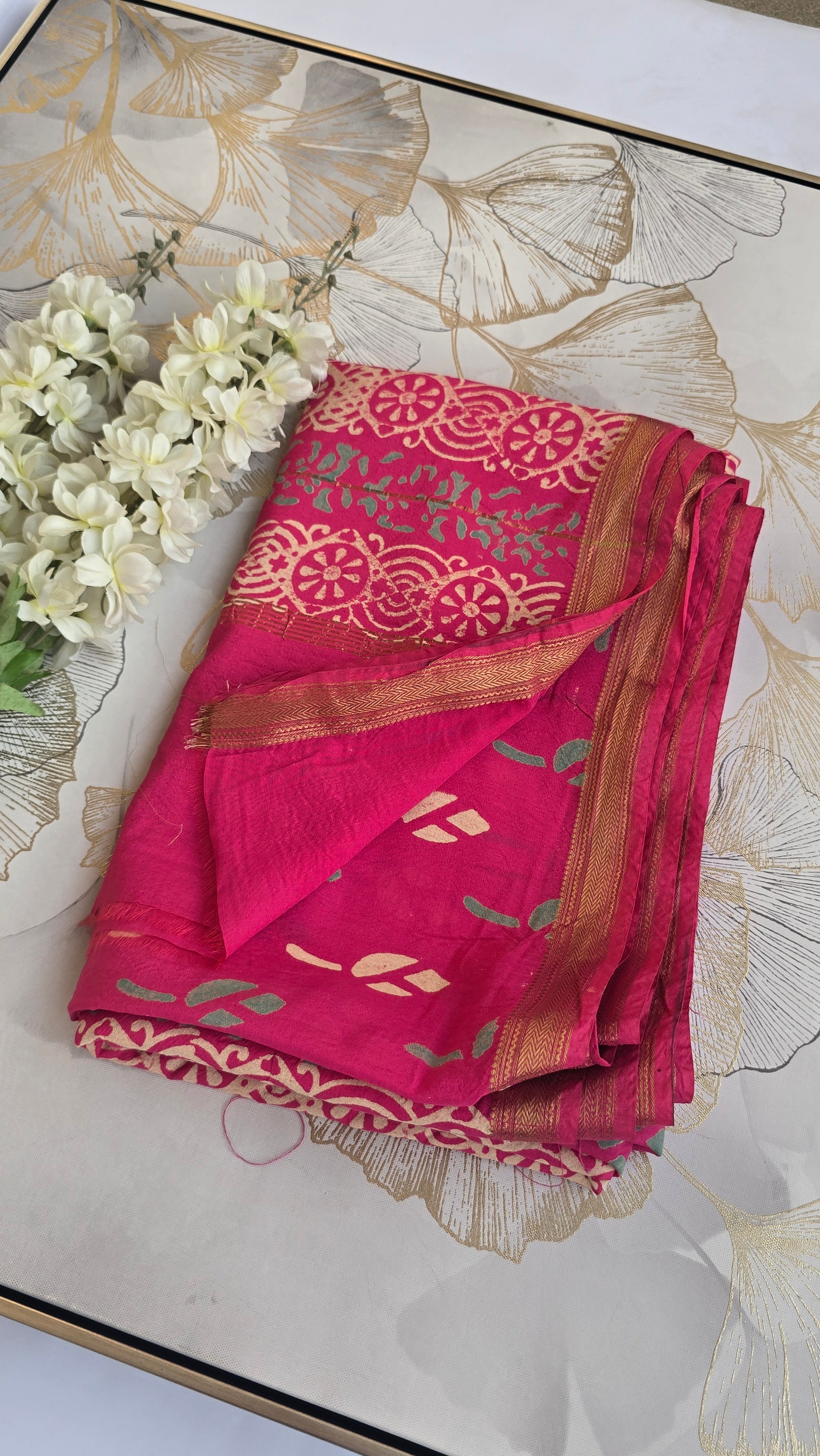 Hand Block Print Saree