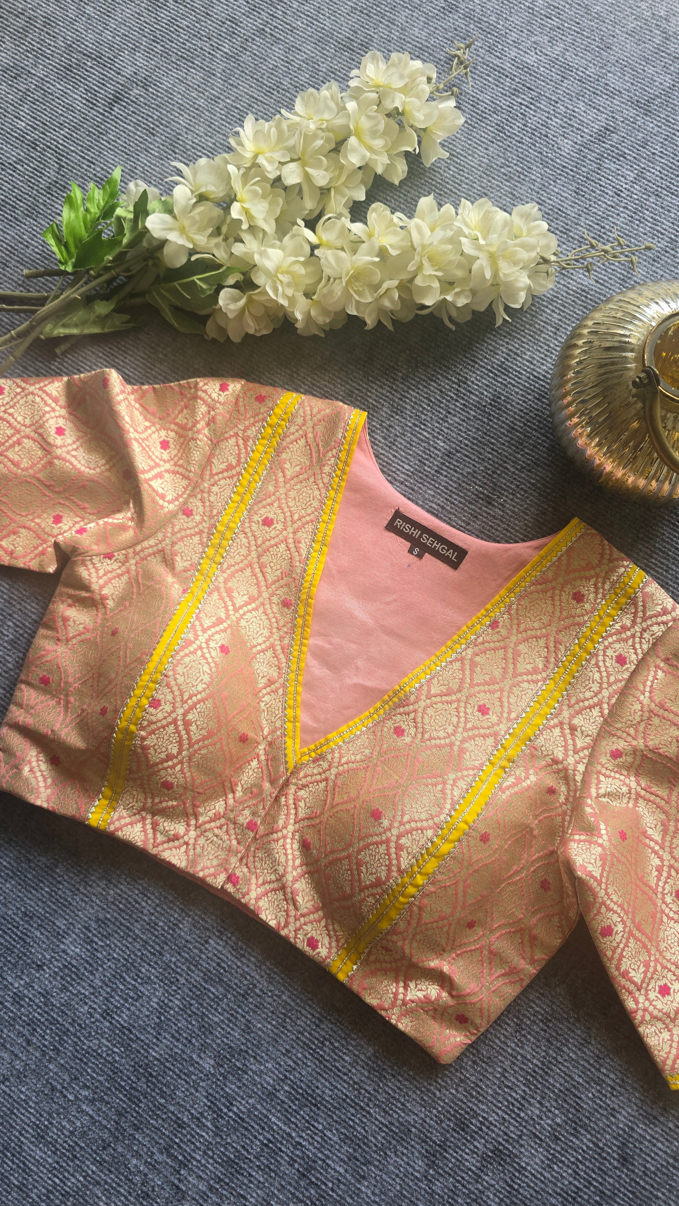 Gulnaar Banarasi Blouse Secondary image