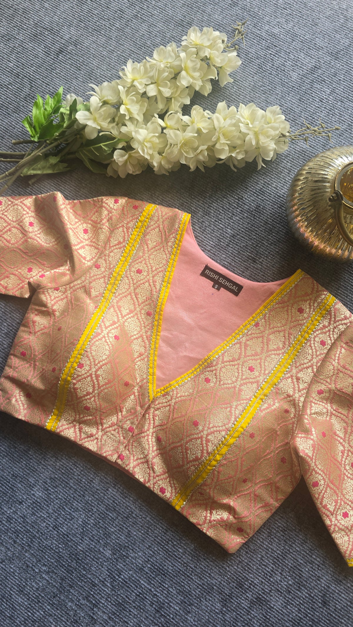 Front of Gulnaar Banarasi blouse