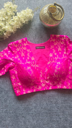 Rani Pink Brocade Blouse