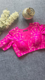 Rani Pink Brocade Blouse