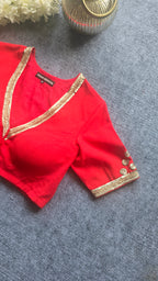Red Zari Blouse