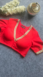 Red Zari Blouse