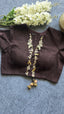 Chocolate Embroidered Blouse