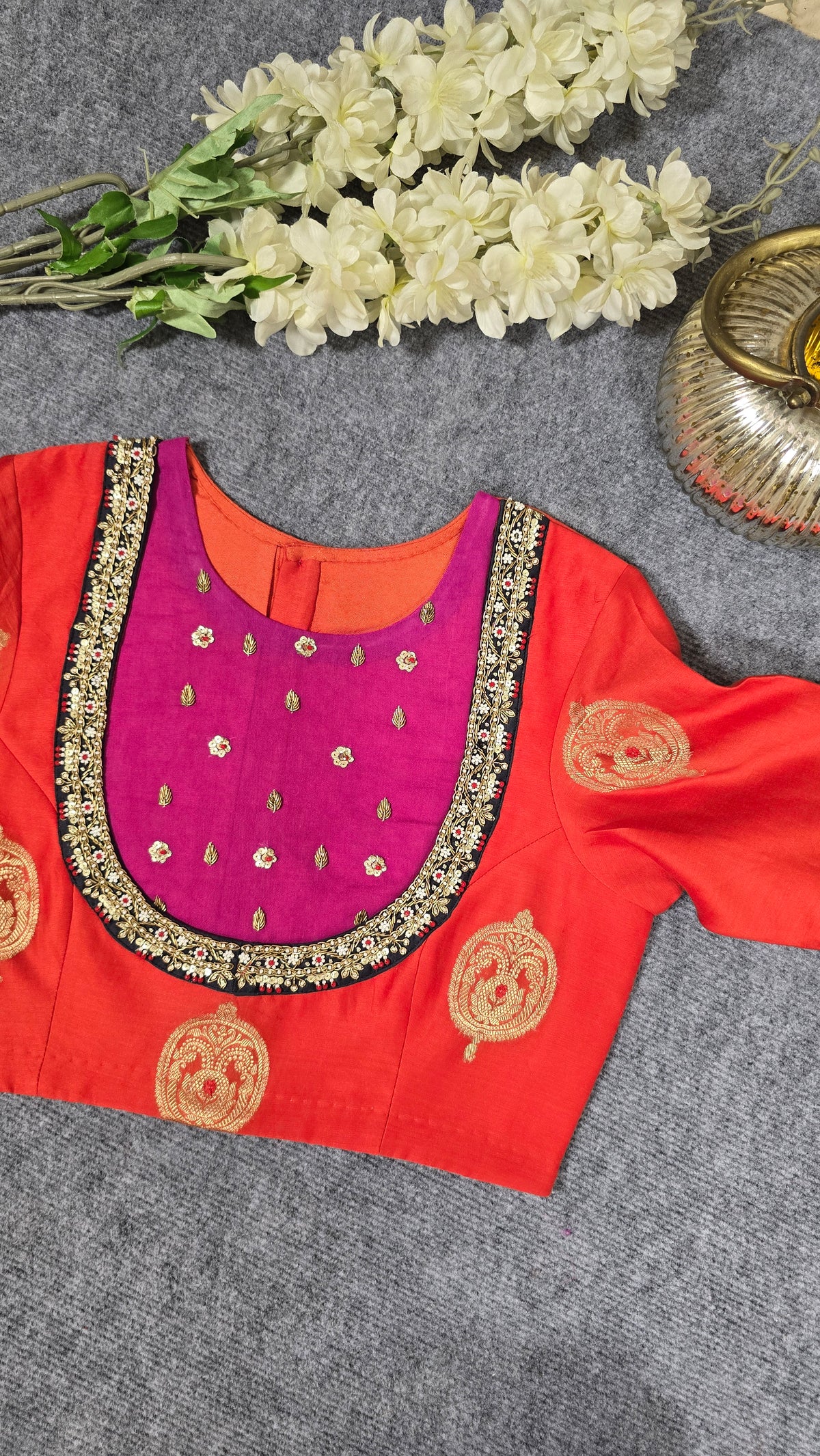 Orange Gulnaar Blouse