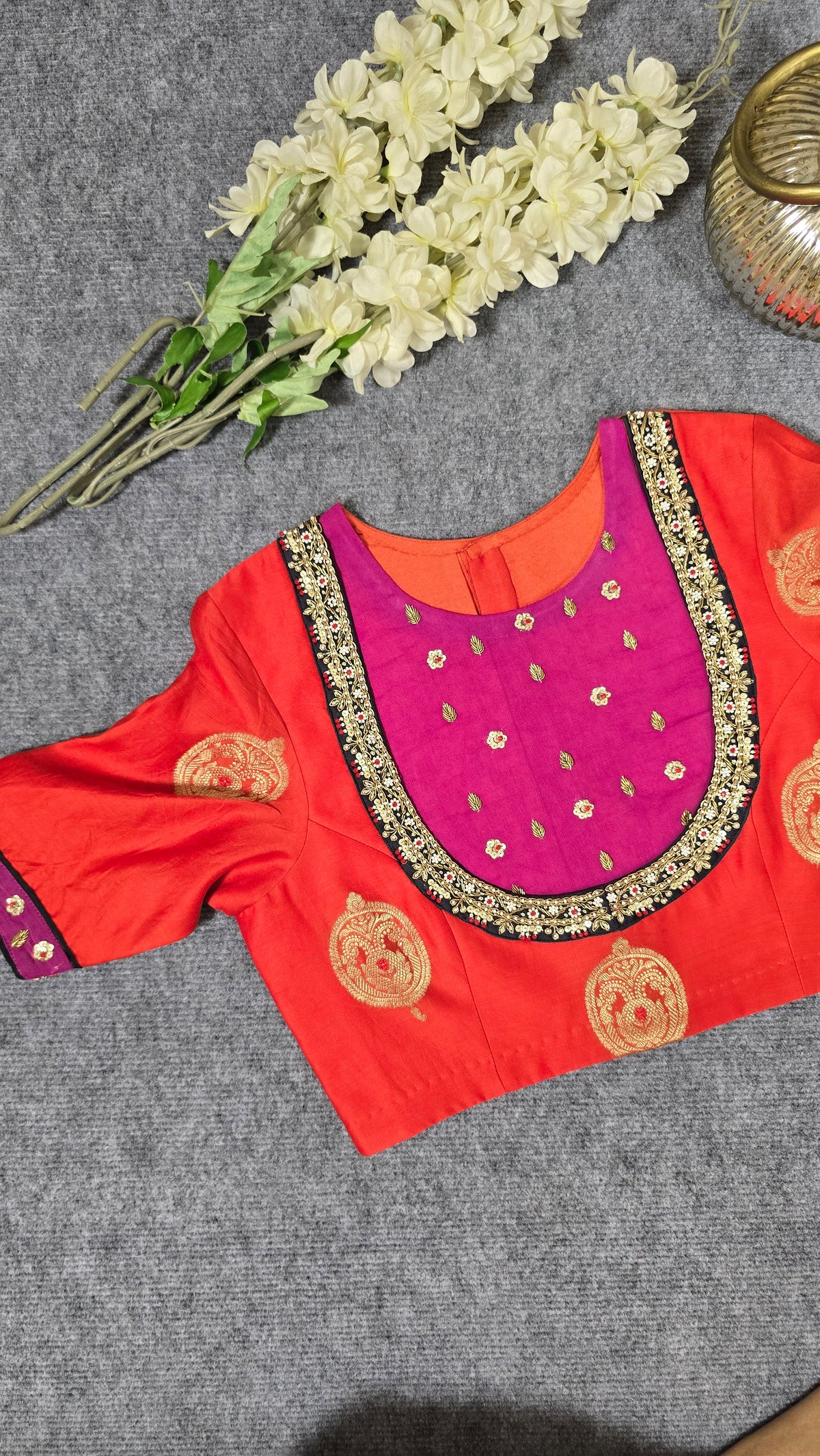 Orange Gulnaar Blouse