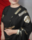 Black Moonga Silk Linen Blouse
