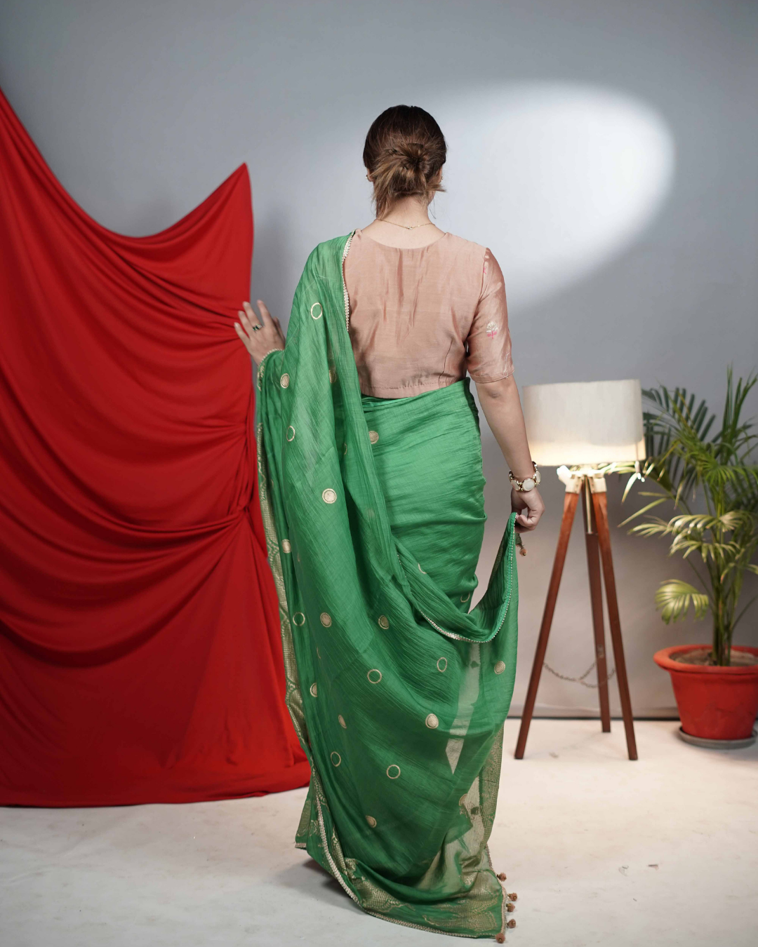 Chanderi Handwoven Blouse