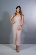 Dusty Pink Linen Jumpsuit
