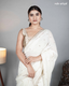 Ivory Cotton Mirror Work Saree