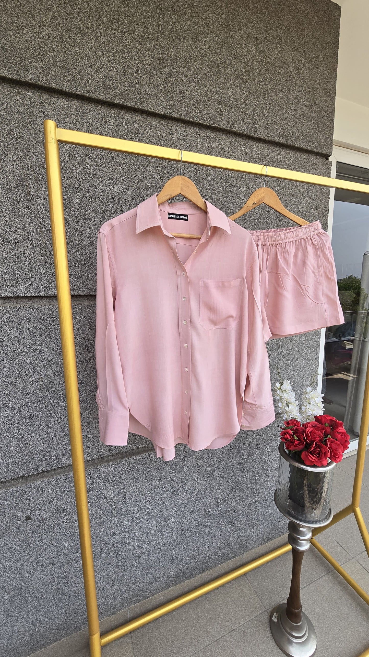 The comfy edit Modal pink cotton set