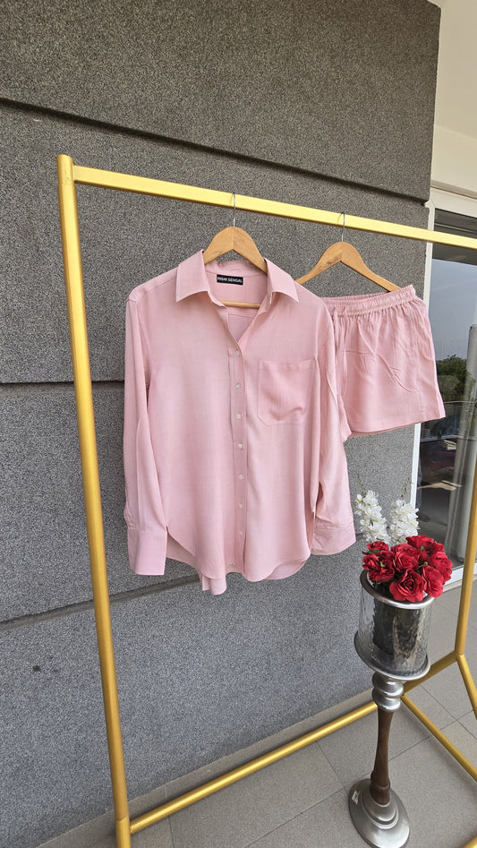 The comfy edit Modal pink cotton set