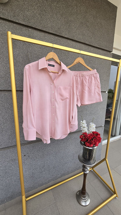 The comfy edit Modal pink cotton set