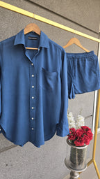 The comfy edit Modal blue cotton set