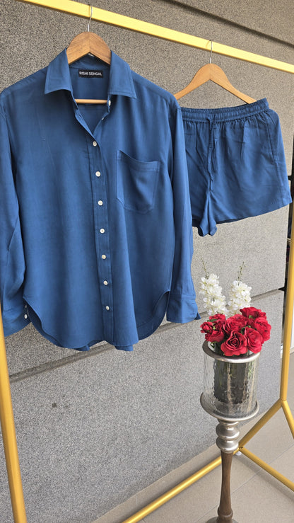 The comfy edit Modal blue cotton set