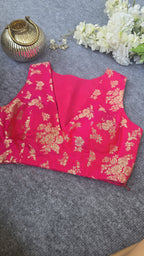 Hot Pink Sleeveless Blouse