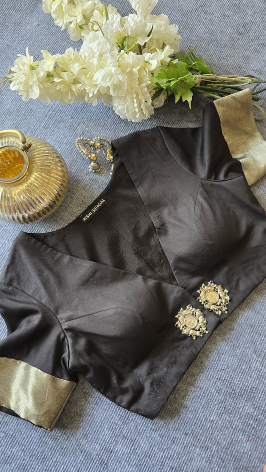 Moonlight Black Padded Blouse