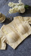 Ivory Grace Gold Stripes Padded blouse